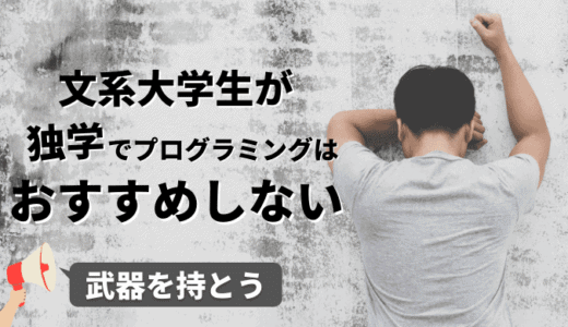 文系大学生でもプログラミングは習得できる！けどかなり厳しい件